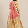 Dhiyona RV Women's Organza And Embroidery Work Saree With Blouse ( KVD1525 )