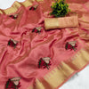 Dhiyona RV Women's Assam Cotton Silk With Thread And Zari Embroidery Saree With Blouse ( KVD1527 )