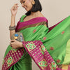 Dhiyona RV Women's Designer Traditional Embroidered Cotton Silk Saree With Blouse ( KVD1571 )