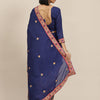 Dhiyona RV Women's Vichitra Silk With Zari Embroidered Saree With Blouse ( KVD1598 )