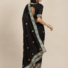 Dhiyona RV Women's Vichitra Silk With Zari Embroidered Saree With Blouse ( KVD1599 )