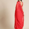 Dhiyona RV Women's Designer Ribbon Work Georgette Saree with Blouse ( KVD16 )
