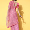 Dhiyona RV Women's Exquisite Net Sequins Embroidered Saree with Banglori Satin Blouse ( KVD1669 )
