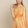 Indyancart RV Women's Assam Silk With Golden Broad Border Saree  ( KVD1716 )