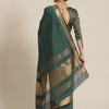 Dhiyona RV Women's Elegant Assam Silk Printed Saree with Golden Zari Temple Border