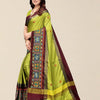 Dhiyona RV Women's Designer Cotton Silk Embroidered Saree with Heavy Border ( KVD1755 )