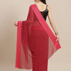 Dhiyona RV Women's Elegant Silk Blend Saree with Silver Zari Weaving Stripes With Blouse ( KVD1790 )