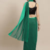Dhiyona RV Women's Elegant Silk Blend Saree with Silver Zari Weaving Stripes With Blouse ( KVD1791 )
