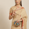 Dhiyona RV Women's Designer Vichitra Georgette Embroidered Saree with Jacquard Lace With Blouse ( KVD1797 )