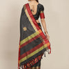 Dhiyona RV Women's Exquisite Aangi Cotton Silk Saree with Multi-Color Thread & Sequins Embroidery With Blouse ( KVD1821 )
