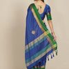 Dhiyona RV Women's Exquisite Aangi Cotton Silk Saree with Multi-Color Thread & Sequins Embroidery With Blouse ( KVD1822 )