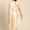 Dhiyona RV Women's Elegant Assam Cotton Silk Saree with Thread Embroidery & Golden Zari Border With Blouse ( KVD1891 )