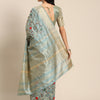 Dhiyona RV Women's Elegant Assam Cotton Silk Saree with Thread Embroidery & Golden Zari Border With Blouse ( KVD1895 )