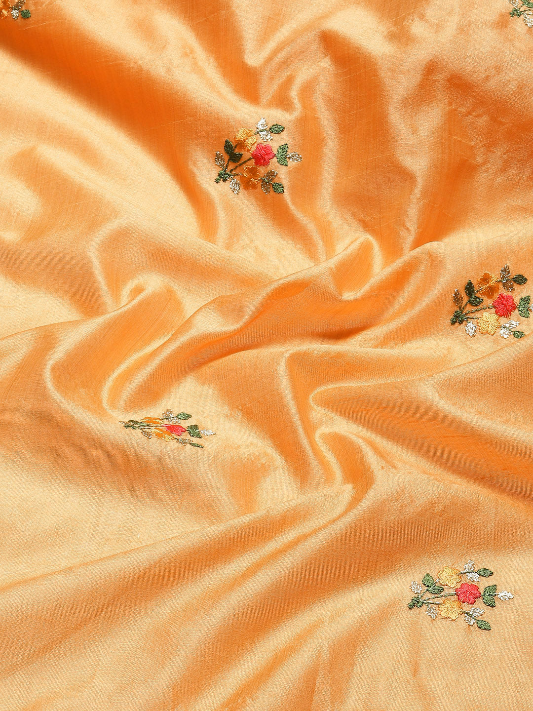 Indyancart RV Women's Elegant Assam Cotton Silk Embroidered Saree with Temple Contrast Border  ( KVD1896 )