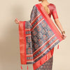 Dhiyona RV Women's Luxurious Banarasi Silk Digital Print Saree with Zari Woven Rich Pallu With Blouse ( KVD1907 )