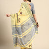 Dhiyona RV Women's Graceful Linen Cotton Saree with Elegant Thread Embroidery With Blouse ( KVD1913 )