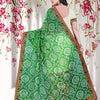 Dhiyona RV Women's Floral Embroidery Georgette Saree with Blouse ( KVD193 )