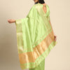 Dhiyona RV Women's Designer Assam Cotton Silk Saree with Golden Border & Sequins Weaving With Blouse ( KVD2013 )
