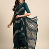 Indyancart RV Women's Elegant Georgette Sequins Embroidered Saree with Banglori Silk Blouse ( KVD2041 )