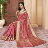 Dhiyona RV Women's Elegant Assam Cotton Silk Saree with Colorful Thread Embroidery & Temple Border With Blouse ( KVD2047 )