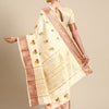 Dhiyona RV Women's Soft Cotton Silk With Colourful Thread Embroidery Saree With Blouse ( KVD2063 )