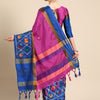 Dhiyona RV Women's Designer Traditional Embroidered Cotton Silk Saree With Blouse ( KVD2070 )