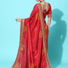 Dhiyona RV Women's Soft Dola Silk With Bhandhani With Colourful Embroidery Heavy Lace Saree With Blouse ( KVD2092 )
