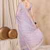 Dhiyona RV Women's Silk Organza Fabric With Multi Thread Embroidery Border Saree  ( KVD2152 )