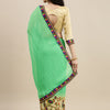 Dhiyona RV Women's Deer Pattern Embroidery Chiffon Saree with Dhupion Blouse ( KVD225 )