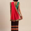 Indyancart RV Women's Designer Half & Half Georgette Embroidery Work Saree With Blouse ( KVD3 )