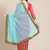 Dhiyona RV Women's Georgette With heavy Kutchi Embroidered Work Saree ( KVD716 )