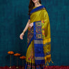 Dhiyona RV Women's Cotton Silk Heavy Kutchi Work With Peacock Design Embroidered Saree  ( KVD731 )