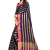 Dhiyona RV Women's Silk Saree With Zari Weaving Contrast Border Saree ( KVD835 )