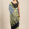 Indyancart RV Women's Banarasi Silk With Silver and Golden Jacquard Print Saree  ( KVD917 )