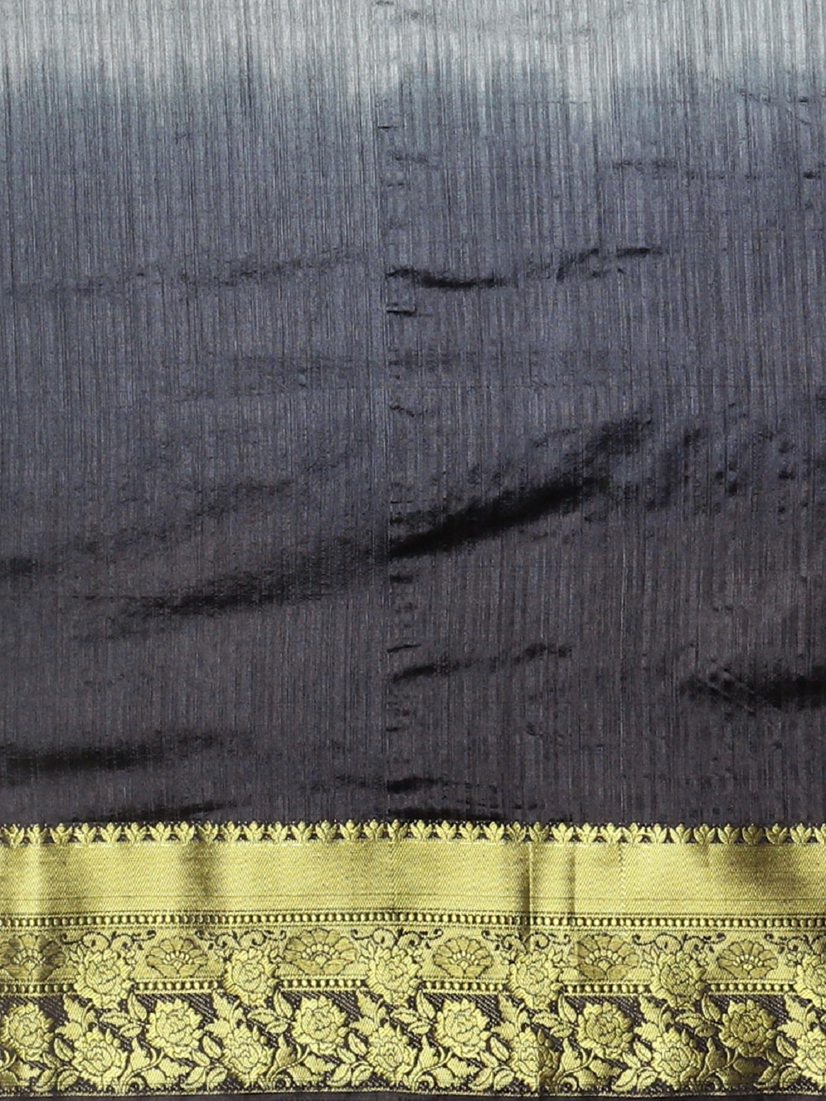 Indyancart RV Women's Banarasi Silk With Silver and Golden Jacquard Print Saree  ( KVD917 )