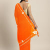 Indyancart RV Women's Elegant Printed Georgette Saree with Unstitched Blouse ( KVD939 )