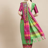 Indyancart RV Women's Designer Cotton Silk Embroidered Saree with Heavy Border ( KVD955 )