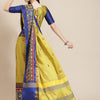 Dhiyona RV Women's Designer Cotton Silk Embroidered Saree with Heavy Border ( KVD957 )