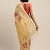 Dhiyona RV Women's banarasi Silk Zari woven Digital Printed With Contrast matching Zari woven Blouse Saree ( KVD974 )