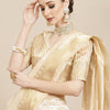 Dhiyona RV Women's Assam Silk With Golden Broad Border Saree  ( KVD986 )