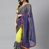 Indyancart RV Women's Bandhni Ruffle With Rich Look Saree ( KVD995 )