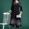 Dhiyona IE Floral Printed Pure Cotton Round Neck Tunic With Trousers Co-Ords