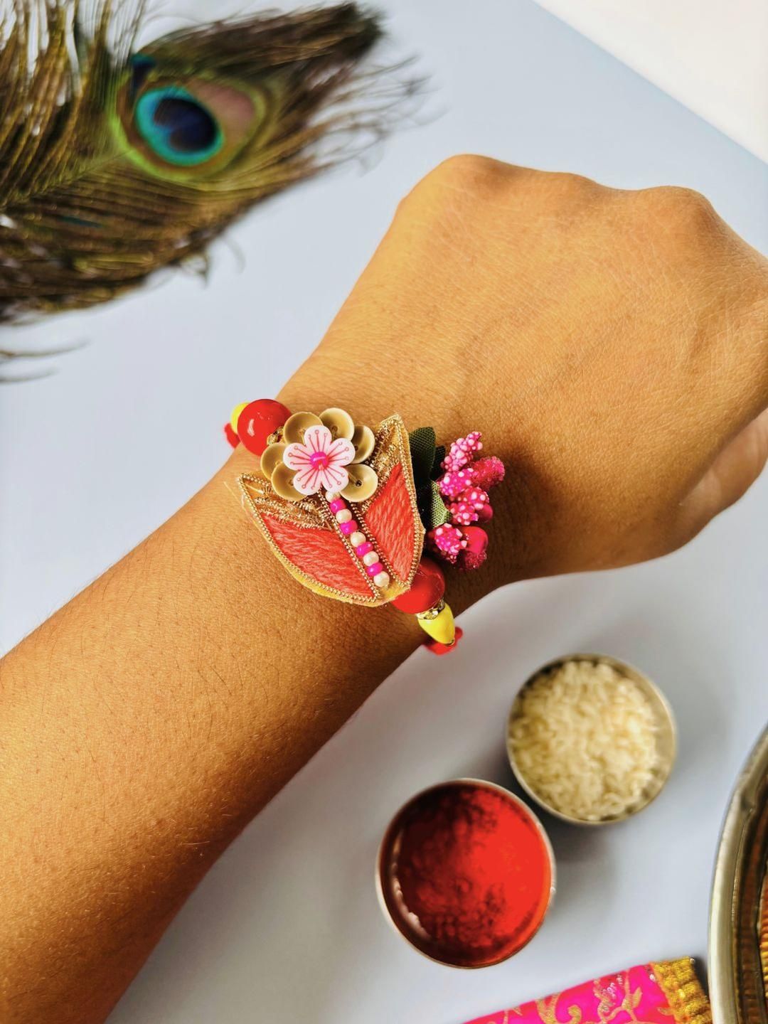 Anouk Pack of 2 Traditional Handmade Rakhi