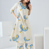 Dhiyona IE Women Ethnic Motifs Printed Regular Thread Work Pure Cotton Kurta with Palazzos