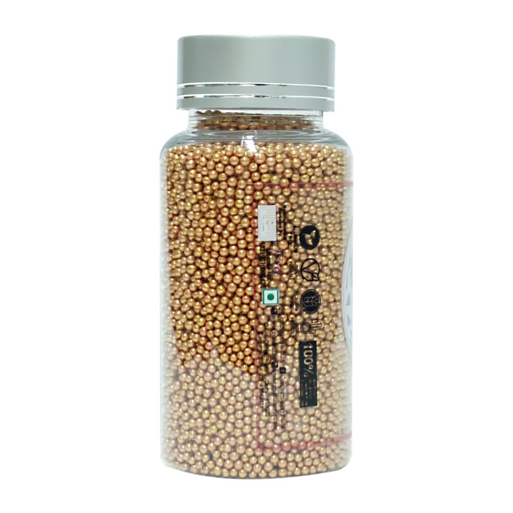 Confect Rose Gold Disco Balls Sprinkles 2 MM