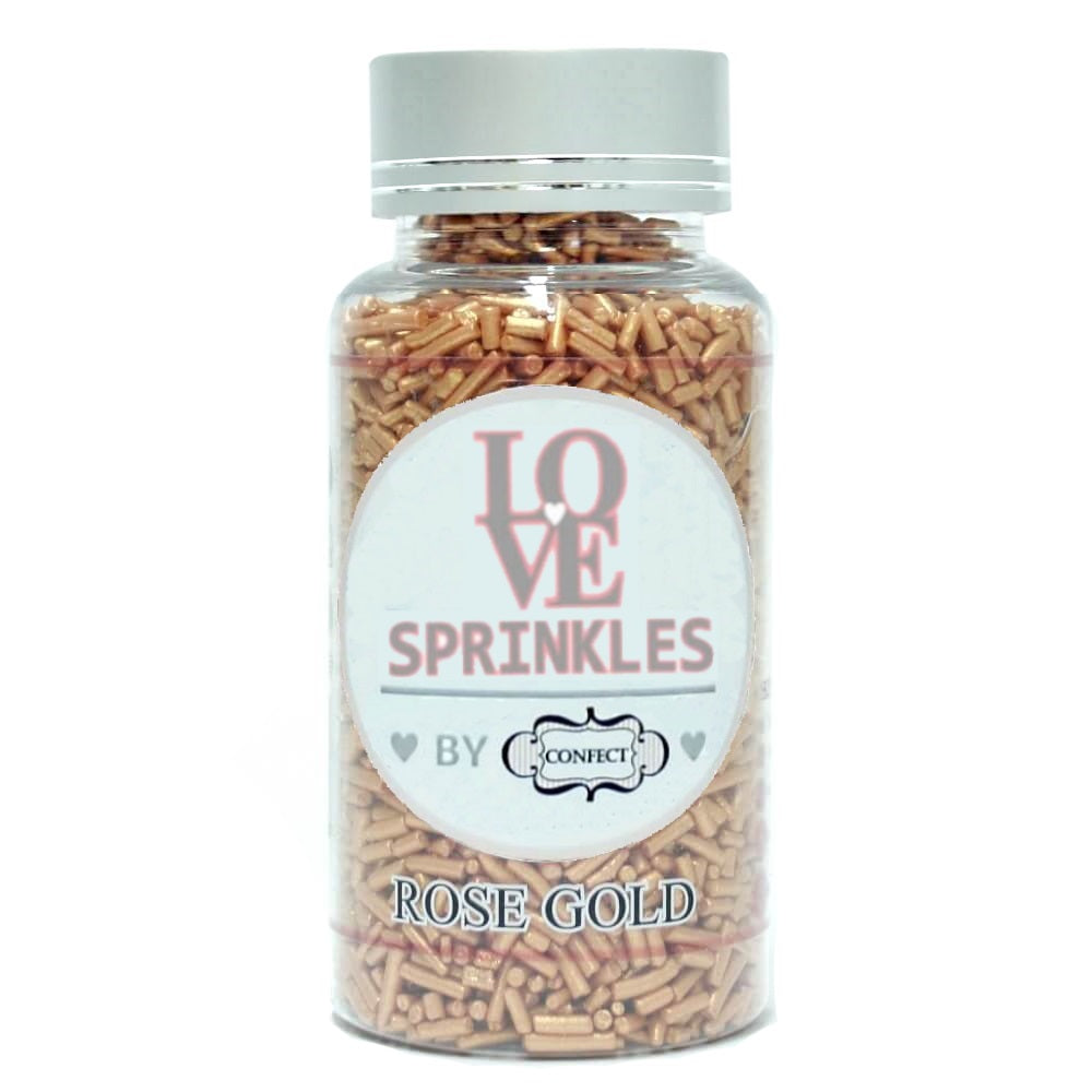 Confect Rose Gold Vermicelli Sprinkles