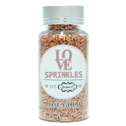 Confect Rose Gold Vermicelli Sprinkles