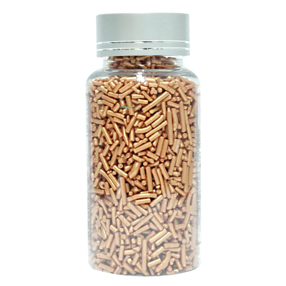 Confect Rose Gold Vermicelli Sprinkles