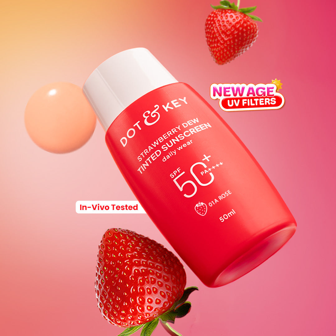 Dot & Key Strawberry Dew Tinted Sunscreen SPF 50+ PA++++ With New-Age UV Filters