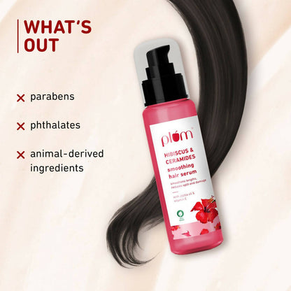 Plum Hibiscus & Ceramides Smoothing Hair Serum - Indyancart